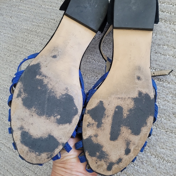 ZARA FLAT SANDALS SIZE 38 7.5 - Picture 2 of 5